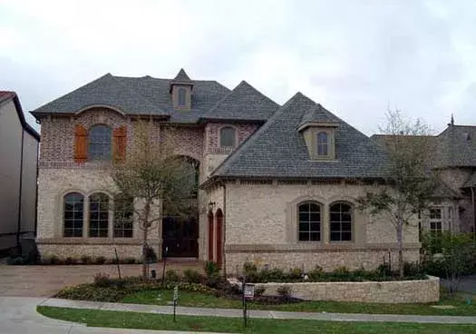 European house plans 63-220 - front exterior, 4,171 sq ft, 4 bed, 3 bath house plans | Monster House Plans