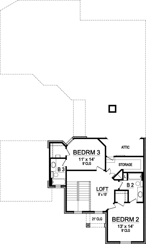 Upper/Second Floor Plan:63-223