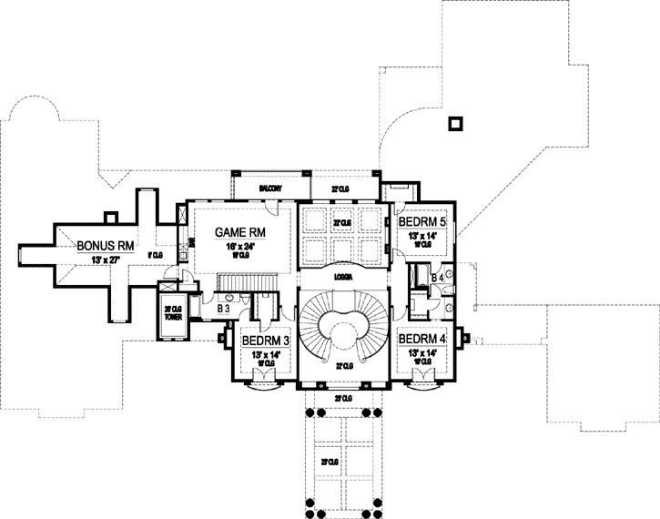 Upper/Second Floor Plan:63-228