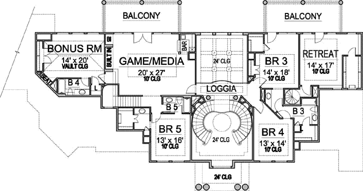 Upper/Second Floor Plan:63-229