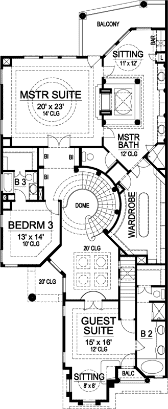 Upper/Second Floor Plan:63-245