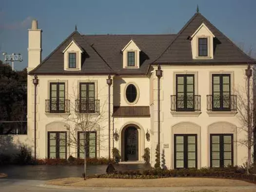 Early American house plans 63-297 - front exterior, 5,799 sq ft, 3 bed, 3 bath house plans | Monster House Plans