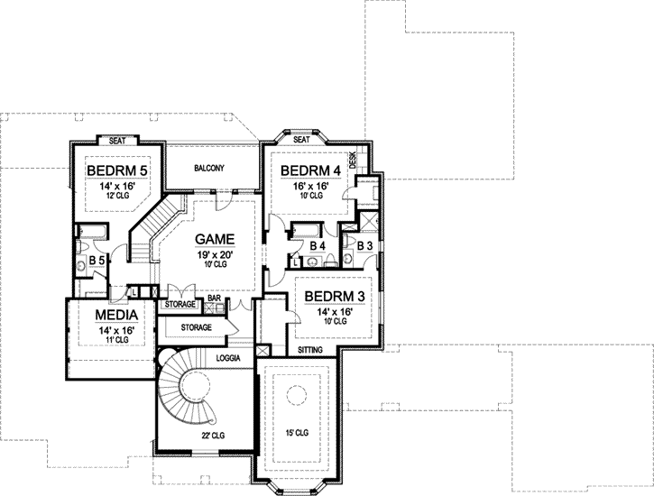 Upper/Second Floor Plan:63-305