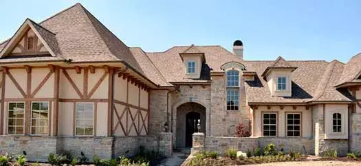 European house plans 63-351 - front exterior, 5,295 sq ft, 5 bed, 5 bath house plans | Monster House Plans