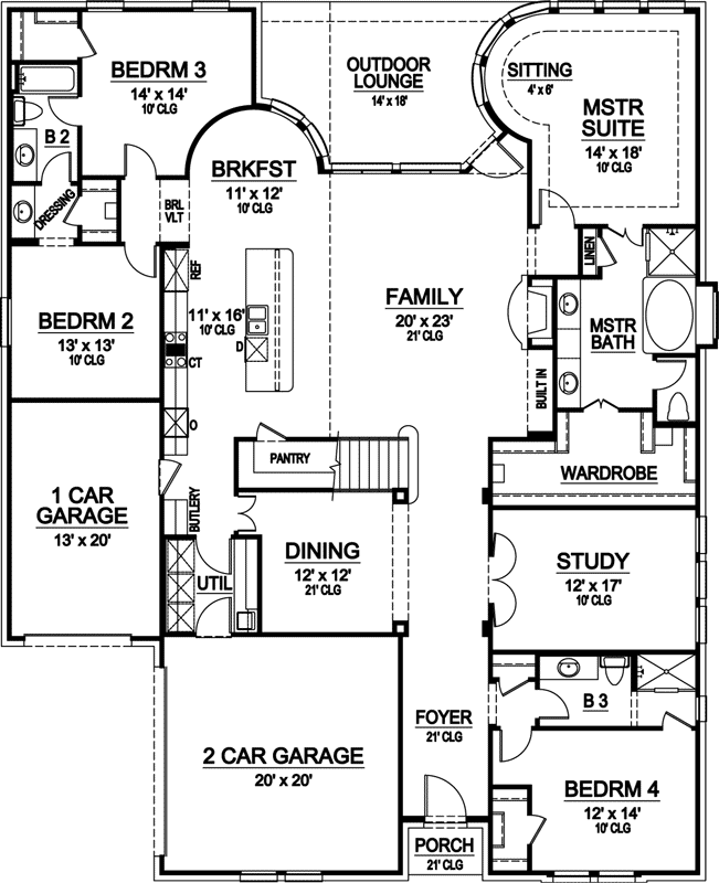 Main Floor Plan: 63-363