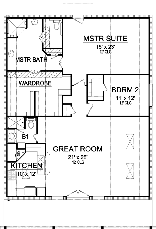 Main Floor Plan: 63-366