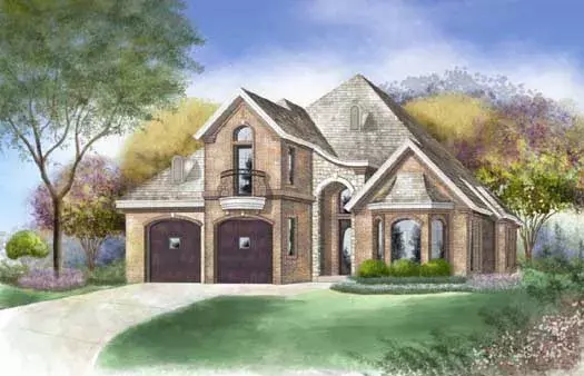Traditional house plans 63-377 - front exterior, 3,240 sq ft, 3 bed, 3 bath house plans | Monster House Plans