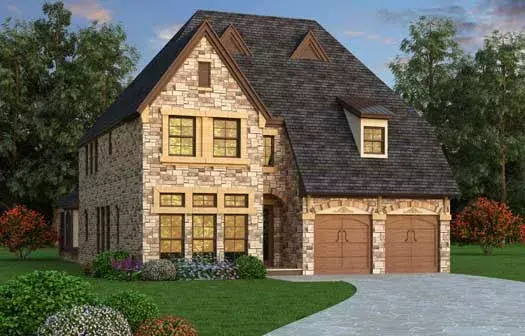 English Country house plans 63-387 - front exterior, 4,734 sq ft, 3 bed, 3 bath house plans | Monster House Plans
