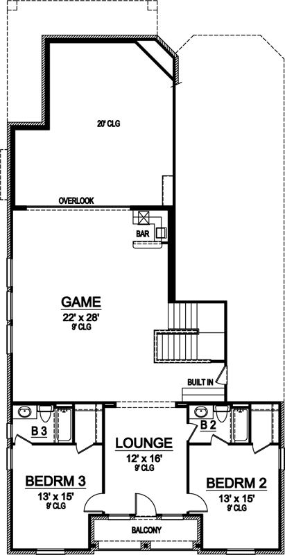 Upper/Second Floor Plan:63-416