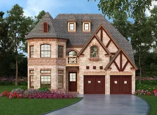 European house plans 63-420 - front exterior, 3,949 sq ft, 3 bed, 3 bath house plans | Monster House Plans