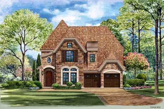 French Country house plans 63-440 - front exterior, 3,646 sq ft, 3 bed, 3 bath house plans | Monster House Plans