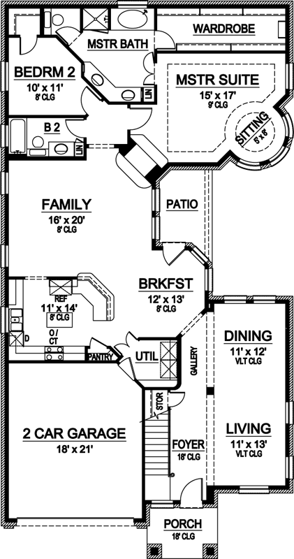 Main Floor Plan: 63-444