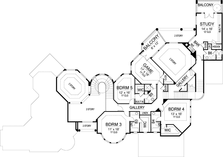 Upper/Second Floor Plan:63-480