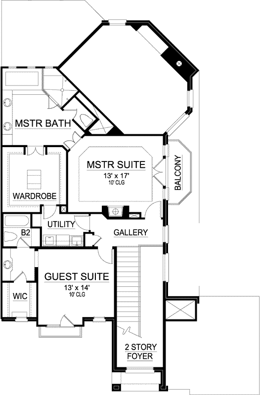 Upper/Second Floor Plan:63-481