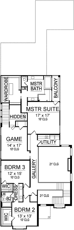Upper/Second Floor Plan:63-485