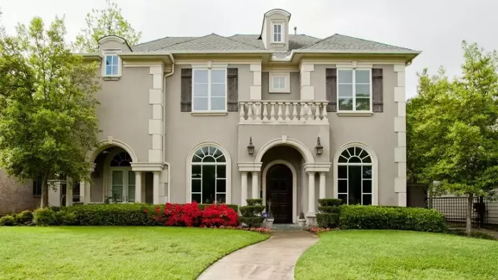 Mediterranean house plans 63-488 - front exterior, 4,130 sq ft, 5 bed, 5 bath house plans | Monster House Plans