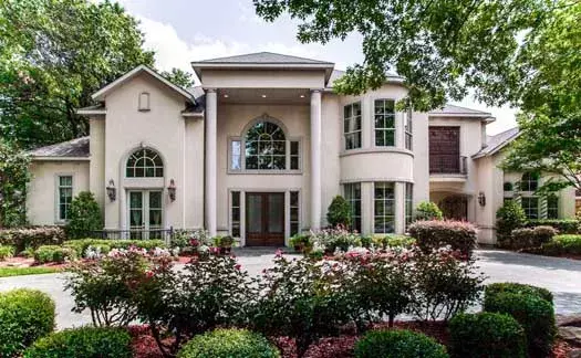 Mediterranean house plans 63-497 - front exterior, 5,072 sq ft, 4 bed, 5 bath house plans | Monster House Plans