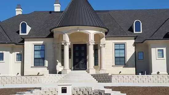 European house plans 63-501 - front exterior, 7,080 sq ft, 5 bed, 4 bath house plans | Monster House Plans