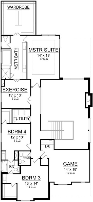 Upper/Second Floor Plan:63-516