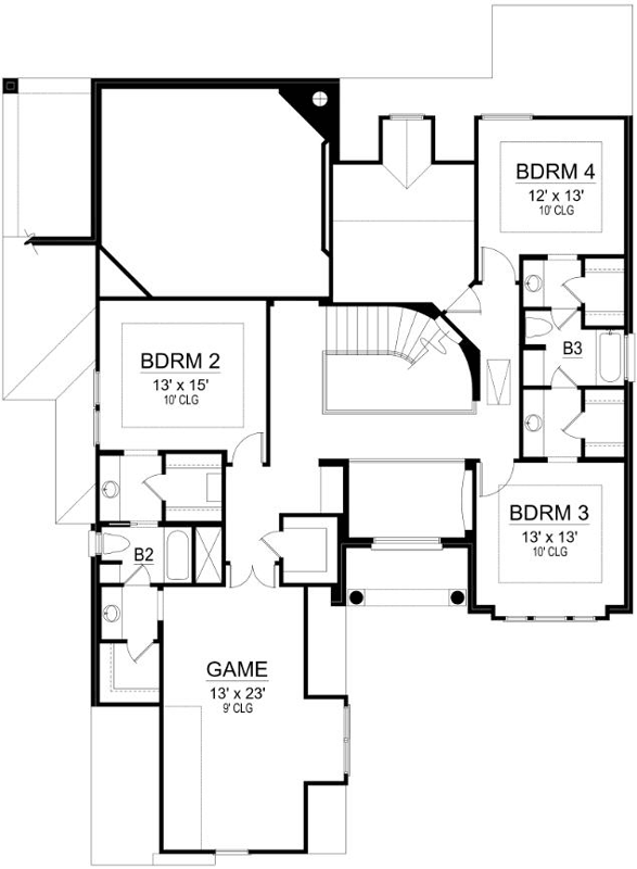 Upper/Second Floor Plan:63-518