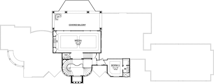 Upper/Second Floor Plan:63-525