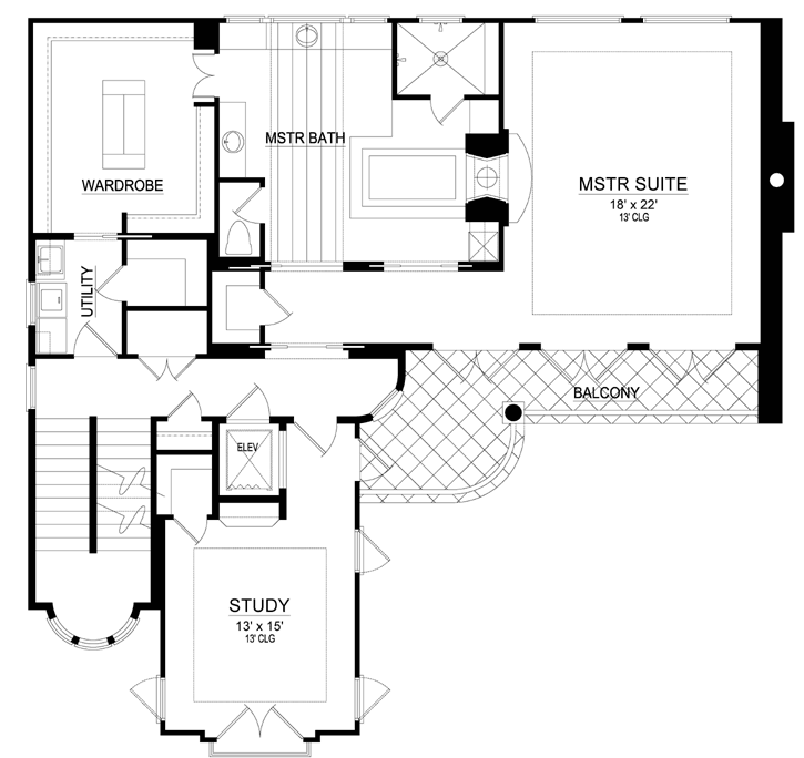 Upper/Second Floor Plan:63-535