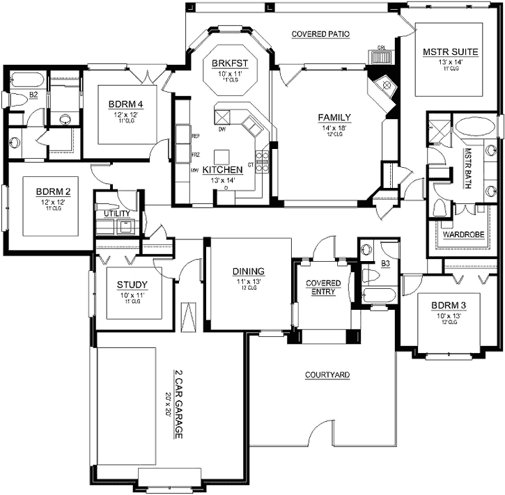 Main Floor Plan: 63-540
