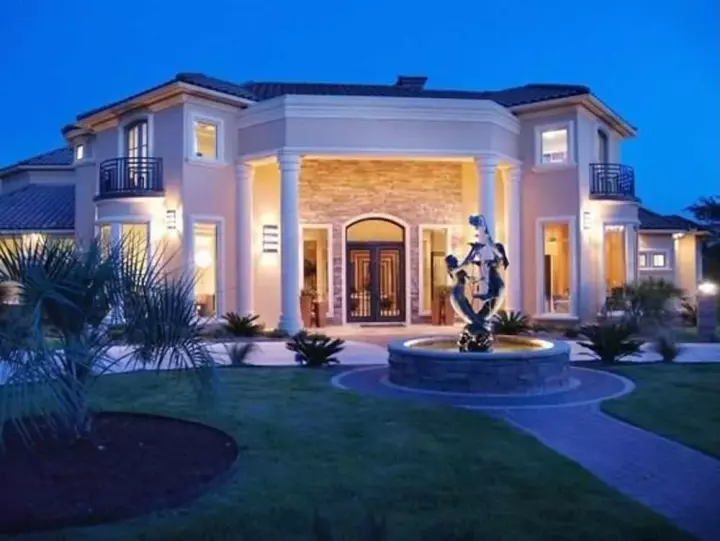 Mediterranean house plans 63-584 - front exterior, 7,721 sq ft, 4 bed, 5 bath house plans | Monster House Plans
