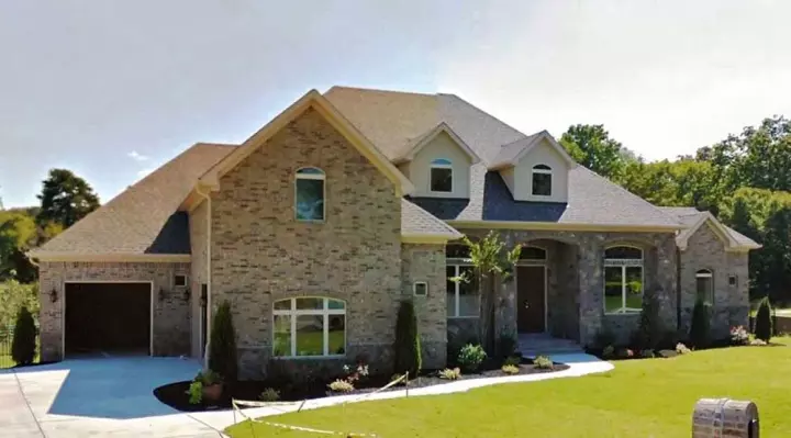 Traditional house plans 63-611 - front exterior, 4,098 sq ft, 4 bed, 3 bath house plans | Monster House Plans