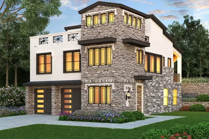 Tuscan house plans 63-615 - front exterior, 2,537 sq ft, 3 bed, 2 bath house plans | Monster House Plans