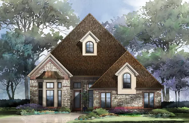 European house plans 63-618 - front exterior, 2,712 sq ft, 3 bed, 2 bath house plans | Monster House Plans