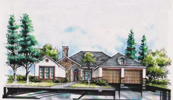 Traditional house plans 63-663 - front exterior, 4,815 sq ft, 5 bed, 4 bath house plans | Monster House Plans