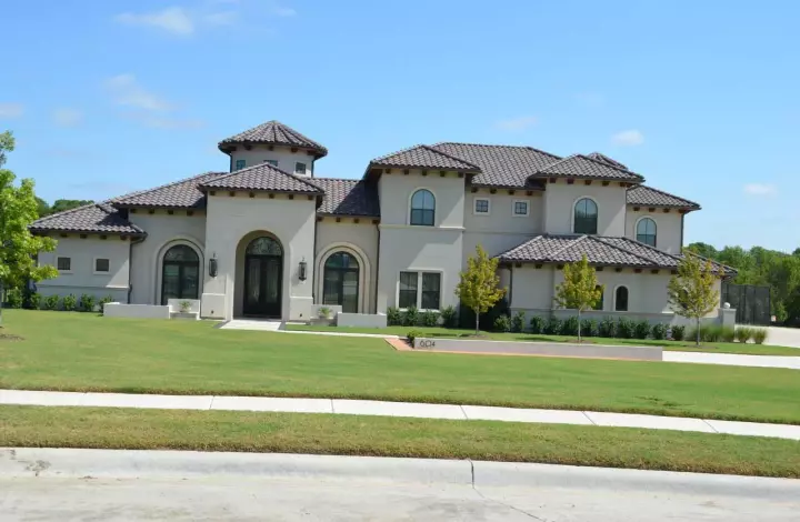 Italian house plans 63-701 - front exterior, 5,726 sq ft, 5 bed, 5 bath house plans | Monster House Plans