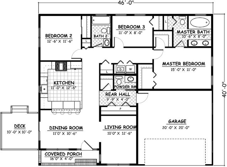 Main Floor Plan: 64-108