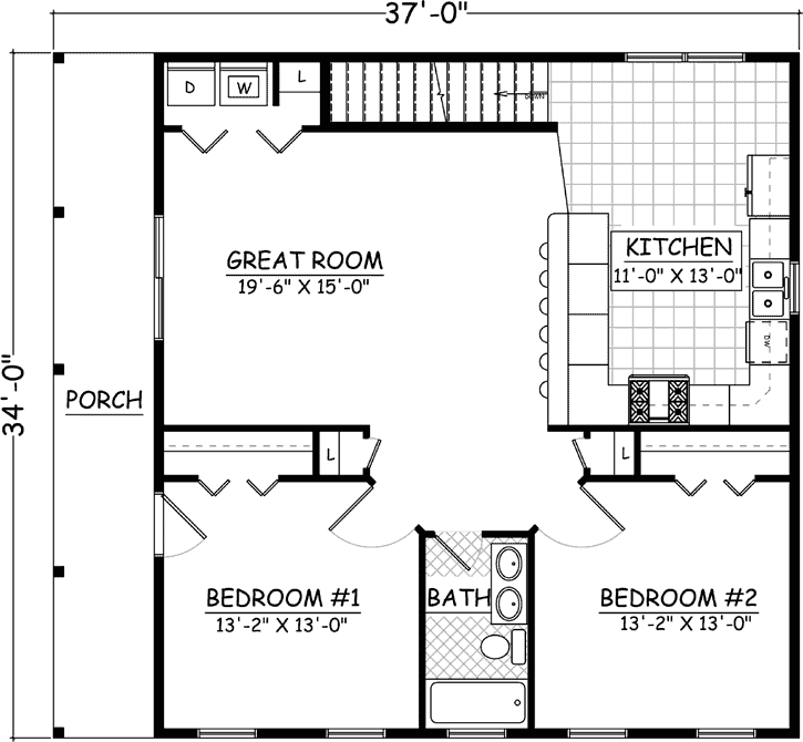Upper/Second Floor Plan:64-194