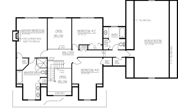 Upper/Second Floor Plan:65-103