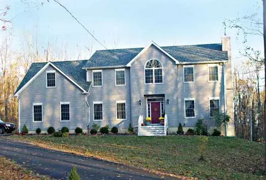 Colonial house plans 65-109 - front exterior, 2,648 sq ft, 4 bed, 2 bath house plans | Monster House Plans