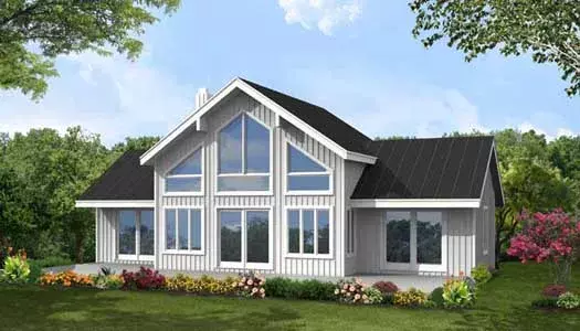 Traditional house plans 65-110 - front exterior, 1,883 sq ft, 3 bed, 3 bath house plans | Monster House Plans