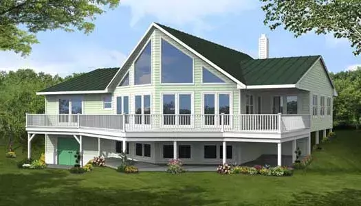 Traditional house plans 65-111 - front exterior, 2,838 sq ft, 3 bed, 2 bath house plans | Monster House Plans