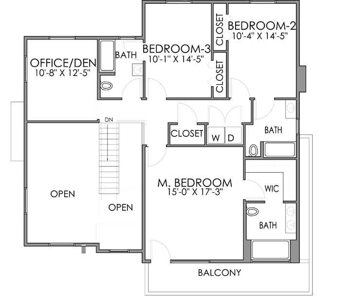 Upper/Second Floor Plan:67-102