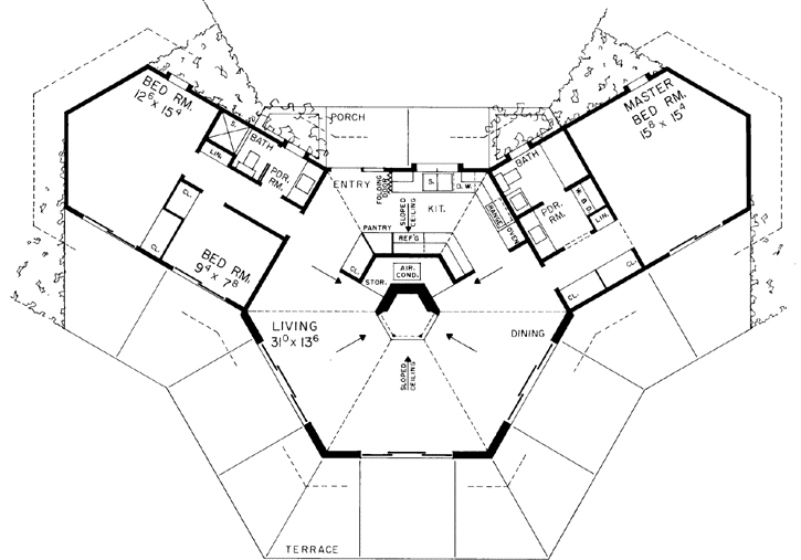 Main Floor Plan: 68-102
