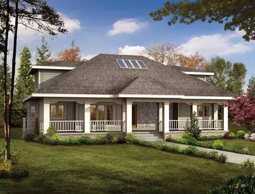 Traditional house plans 68-111 - front exterior, 2,208 sq ft, 3 bed, 2 bath house plans | Monster House Plans