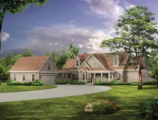Country house plans 68-117 - front exterior, 2,629 sq ft, 4 bed, 3 bath house plans | Monster House Plans