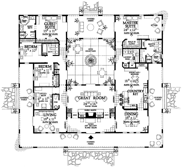 Main Floor Plan: 68-123