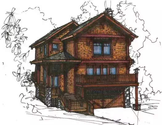 Craftsman house plans 69-915 - front exterior, 1,825 sq ft, 3 bed, 2 bath house plans | Monster House Plans