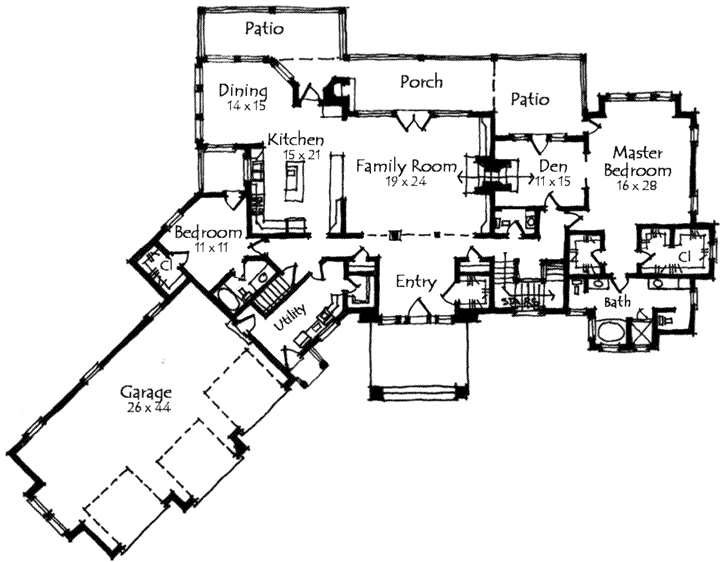 Main Floor Plan: 69-921