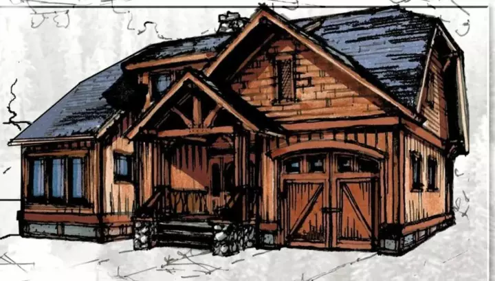 Craftsman house plans 69-938 - front exterior, 1,498 sq ft, 2 bed, 2 bath house plans | Monster House Plans