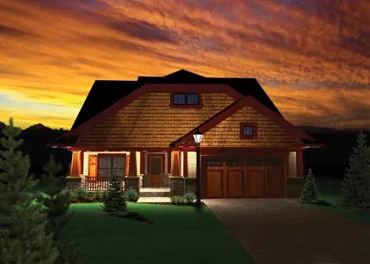Bungalow house plans 7-1035 - front exterior, 2,942 sq ft, 3 bed, 2 bath house plans | Monster House Plans