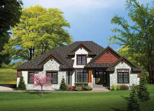 Traditional house plans 7-1037 - front exterior, 3,189 sq ft, 4 bed, 3 bath house plans | Monster House Plans