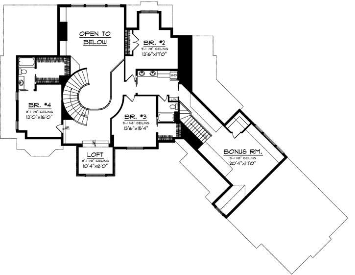 Upper/Second Floor Plan:7-1039